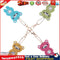 4pcs DIY Bear Full Drill Special Shaped Diamond Painting Keychains Pendant Newly