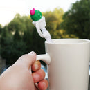 Drinking Dust Cap Cup Accessories Silicone Straw Plug Cartoon Plugs Cover