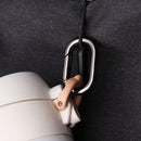 Hooks Handbags Clips Outdoor Carabiner Bag Belt Buckles Spring Oval Rings
