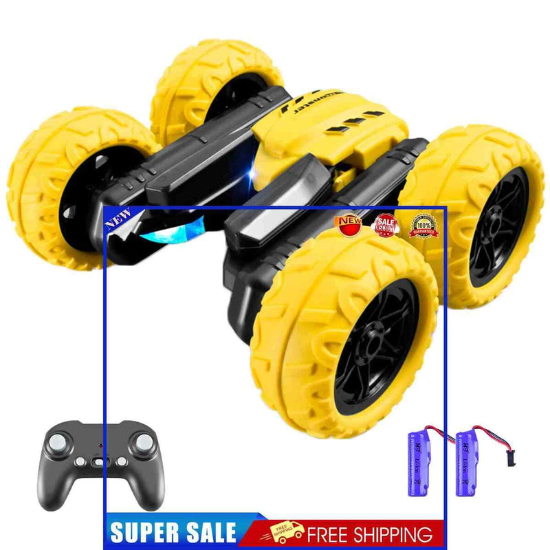 #A Double Sided 360 Degrees Flips Rotating 4WD 2.4G RC Stunt Car Outdoor Indoor