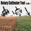 Rotary Tiller Soil Scarifier Lawn Garden Aerator Cultivator Ripper Tool