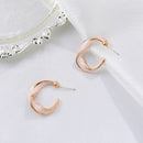 Fashion Alloy Spiral Stud Earrings Hanging Drop Earrings Female Jewelry