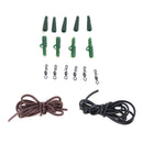 Fishing Gear Carp Fishing Box with Silicone Tube Hook Pins Terminal Tackle Rigs