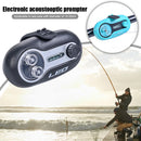 LED Fish Bite Alarm Sound Night Fishing Rod Tip Alert (Black Turntable)