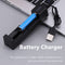 USB Battery Charger 1 Slot Charging Adapter for 18650 21700 22650 16340 Newly