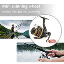 Mini Fishing Reel Spinning Wheel Bearings 5.2/1 Metal Reel Outdoor Fishing Gear