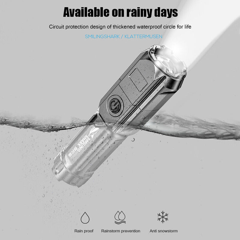 Rechargeable LED Flashlight XPE 3 Lighting Modes for Night Camping Fishing