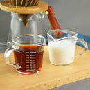 70ml Heat Resistant Double Spout Glass Coffee Measuring For Kitchen Home X9O2