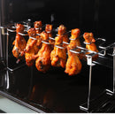 14 Slot Barbecue Chicken Wing Leg Rack BBQ Beef Rib Shelf Vertical Roaster