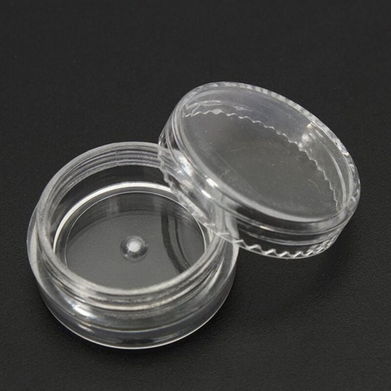 50x Plastic Empty Cosmetic Sample Container 3 Grams Jars Containers pot  hot.