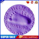 4pc20g Baby Care Hand Foot Inkpad Soft Clay Washless Footprint Mud (Purple)