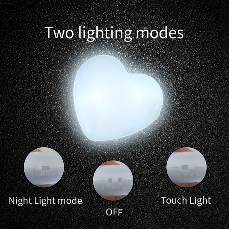 LED Bag Purse Lamp Handbag Atmosphere Lights Decor with Keychain (Heart) Newly