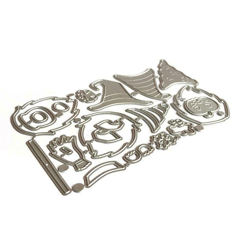 Halloween Gnome Witch Metal Cutting Dies Stencil DIY Scrapbook Paper Mold S1X0