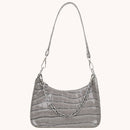 Retro Alligator Pattern Chain Money Purse Women PU Leather Totes Underarm Bags
