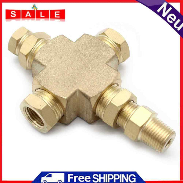 Oil Pressure Temperature Transmitter Sensor Adapter Distributor 1/8-27 NPT 1/4-18 NPT