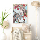 5D Two Donkey Mosaic Diamond Painting Drawing Full Round Drill DIY Art Handcraft