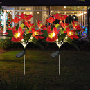7 Head Solar LED Orchid Light Outdoor Waterproof Flowers Garden Stake Fence