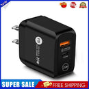25W PD QC3.0 Mobile Phone Wall Charging USB Type C Fast Charger (Black US)