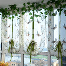 Butterfly Pastoral Tulle Window Screen Roman Curtain Embroidery sch