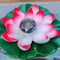 Lotus Solar Lights Flower Float Waterproof Outdoor Pond Pool Decor (Pink)