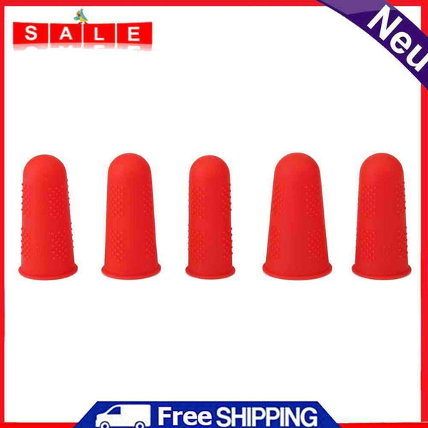 Matefield Anti-Slip Hot Glue Gun Fingerguard Silicone Finger Guard, Red