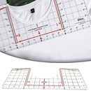 1PCS/SET T-Shirt Ruler Guide Alignment Tool Centering Tool Designs Ruler X8O0