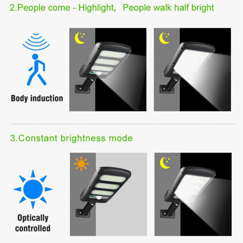 Outdoor Solar Sensor Wall Light Waterproof Garden Street Lamp (D 213 LED) Newly