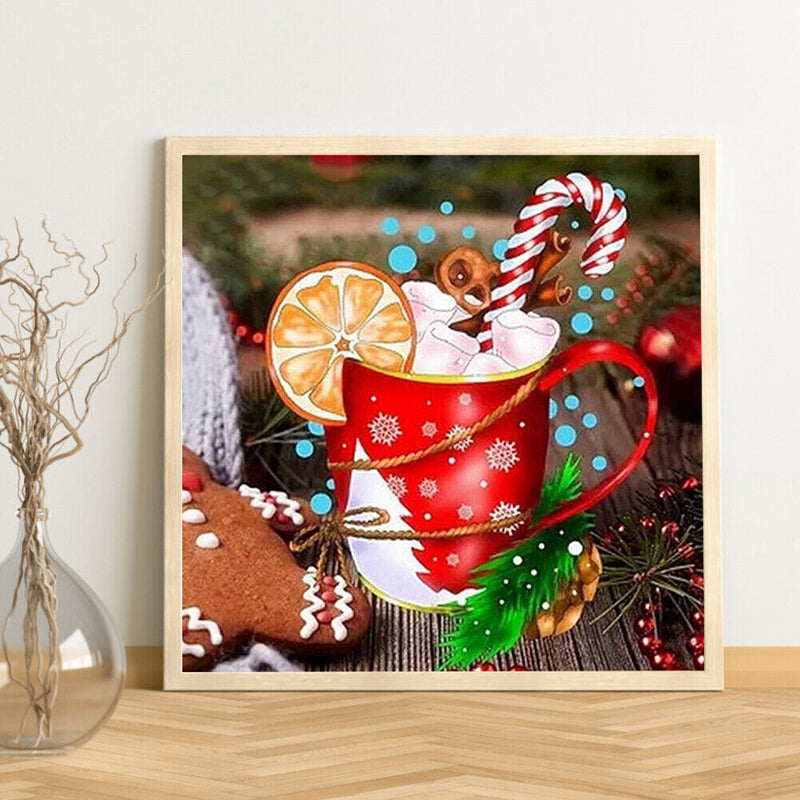 Frameles Coffee Cup Oil Paint By Numbers Wall Art Posters Picture Craft Gift Kit