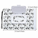 Clamshell Cosmetic Pouch Carrying Case Clean Wipes Container Wipe Bag
