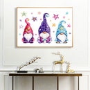 DIY Cross Stitch Partial Embroidery Kit Goblin Cartoon Series Stamped Decor