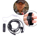 2Pin PTT Throat Mic Covert Acoustic Earpiece Headset Headphone For Baofeng UV-5R