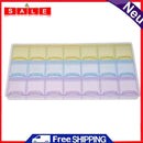 Powlance 21 Grid Weekly Pills Storage Box Candy Small Parts Container Hom