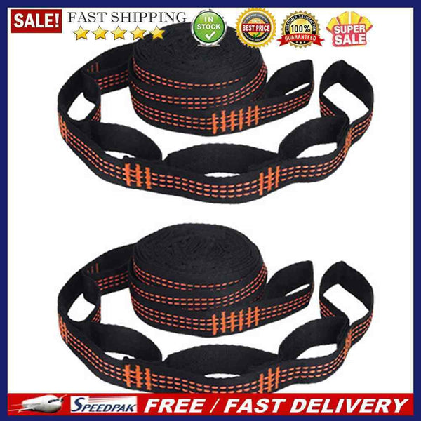 2pcs Hammock Strap Outdoor Camping Tree Hanging Load Bearing Hammock Rope B