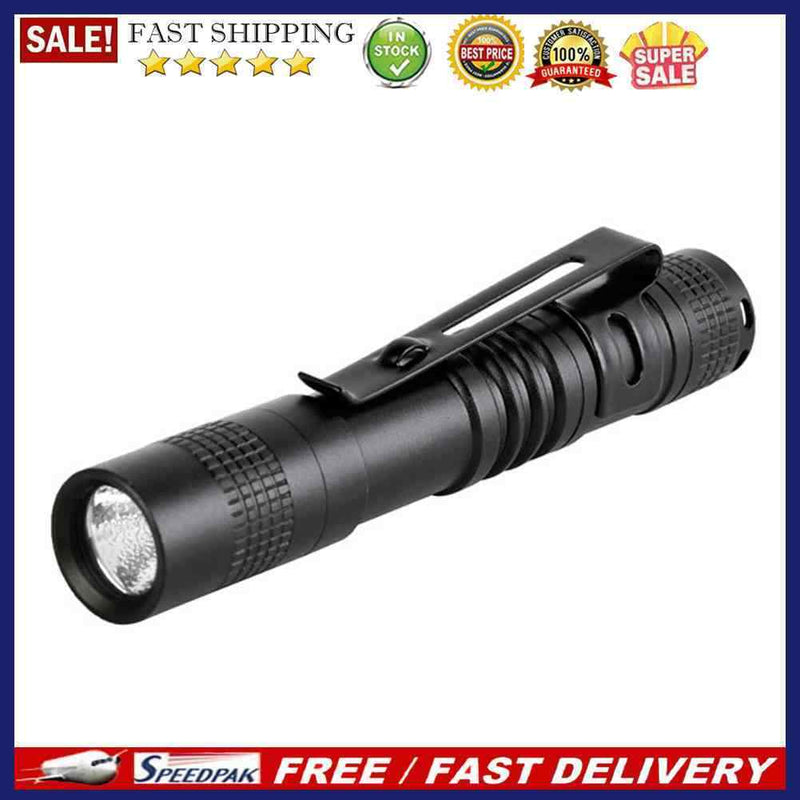 LED Flashlight Outdoors Mini Torch Pen Lamp for Camping Hiking Battery Powere