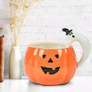 Halloween Coffee Tea Cup Mug Pumpkin Orange Ceramic Gift Tableware Food Drinks\