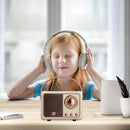 Retro Bluetooth-compatible Speaker Classical Subwoofer Music Player (White)