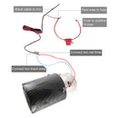 LED Muffler Silencer Luminous Exhaust Tail Throat Pipe Tip Car Styling Accessory