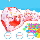 3 in 1 Kids Play Tent Tunnel Ball Pit Set Pop Up Tent Baby Toddlers Playhouse