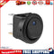 20A 12V 3 Pin Car Auto Boat On Off Round Dot LED Rocker Toggle Switch(Blue)