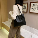 Casual PU Women Crossbody Bag Female Solid Color Large Capacity Shoulder Handbag