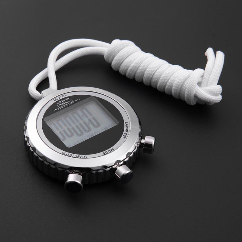Chronograph Metal Digital Timer Stopwatch Sports Counter Waterproof Stopwat