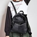 Fashion Leather Women Backpack Shoulder Bag for Teenager Girls Student Daypack