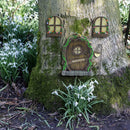3pcs/Set Lovely Mini Landscape Fairy Windows Door Set for Outdoor Yard Ornament
