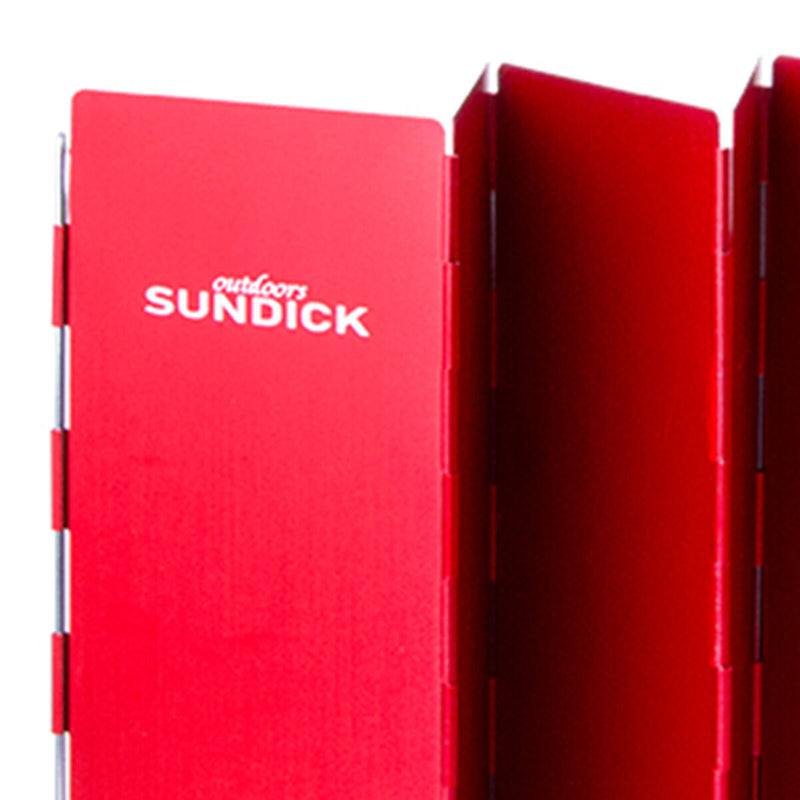 Foldable Stove Windshield Portable Camping Stove Windbreak (Red 10pcs)