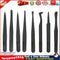 8pcs Portable Black Anti-static Plastic Tweezer Heat Resistant Repair Tool Newly