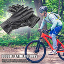 1 Pair Leather Winter Motorcycle Gloves Touch Screen Waterproof Men Gloves