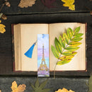 DIY Tower Special Shaped Diamond Painting Leather Tassel Bookmark Crafts Newly
