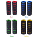 1 Pair Bike Bicycle Handle Bar Sponge Grip Cover Bar Grips Sleeve (Red)