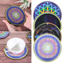 Pendulum Handmade Coasters Wooden Pendulum Board Slice Wood Base Flower of Life