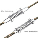 Wind Rope Buckle Outdoor Camping Fixed Tightening Spring Hook Buckle (1pc)